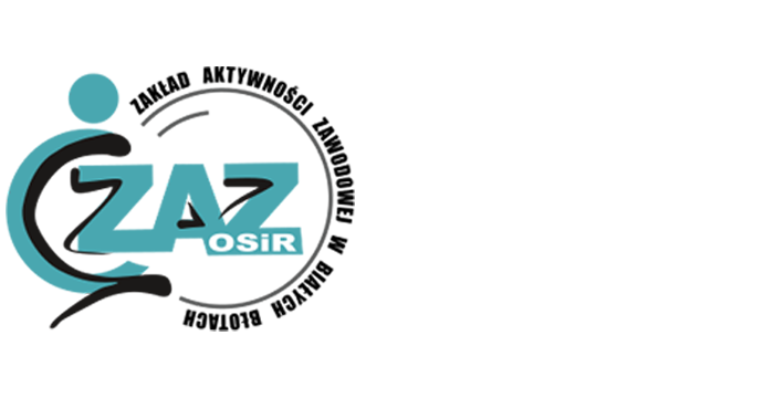 Logo Zakladu Aktywności Zawodowej Ośrodek Sportu i rekreacji w Białych Błotach